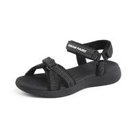 DREAM PAIRS Sandalias Deportivas Mujer Trekking Ligeros con Suela MD Antideslizante y Plantilla EVA para Playa Aire Libre,Size 36.5,Negro,QDL19001L