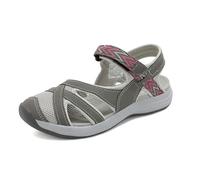 DREAM PAIRS Sandalias Deportivas para Mujeres Cómodas y Ligeras Sandalias de Senderismo de Verano Casuales QDL19001L, gris coral, 39 EU