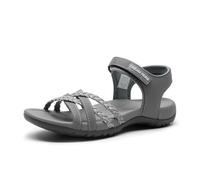 DREAM PAIRS Sandalias Deportivas Planas,Size 39,Gris