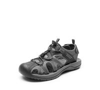 DREAM PAIRS Sandalias Hombre Verano Trekking Deportivas Playa Antideslizantes Zapatos con Punta Cerrada de Senderismo,Size 42,Negro/Gris Oscuro,DMUMST2505