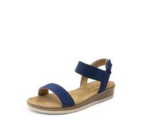 DREAM PAIRS Sandalias Mujer Moda Zapatos Comodas de Tacón Cuña con Suela Ligera para Paseo Playa Viaje,Size 40.5,Armada,DWUMFS2525