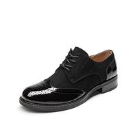 DREAM PAIRS Tacones Oxford clásicos para Mujer con Tira en T,Size 36,Negro,SDOX2201W-E