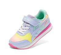 DREAM PAIRS Tenis para niñas, tenis para correr, informales, transpirables, ligeros, coloridos, clásicos, para caminar, para niños pequeños y grandes, Púrpura, 5 Big Kid