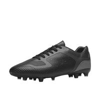 DREAM PAIRS Zapatillas de Fútbol Hombre Botas de Fútbol Sala Zapatos de Fútbol al Aire Libre Tacos Deporte Atletismo,Size 41,Gris/Negro,SUPERFLIGHT-2