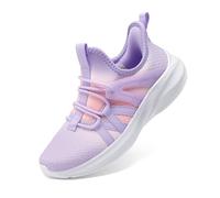 DREAM PAIRS Zapatillas Running Niños y Niñas,Size 33.5,Púrpura/Rosa,SKRS26007K