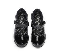 DREAM PAIRS Zapatos de moda cómodos con cordones, Completamente negro, 10 UK Child