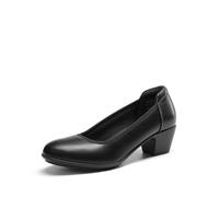 DREAM PAIRS Zapatos de Tacón Ancho Comodas Clásicos Zapatos de Salón Elegantes con Plantilla Acolchada,Size 43,Negro,DWUMPU2507