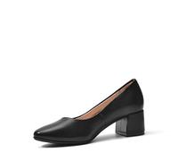 DREAM PAIRS Zapatos de Tacón Vestir de 5cm Zapatos Altos Clásicos Mujer con Bajo Tacón Ancho Zapatos de Salón Cómodos Negro-PU SDPU2440W-E Talla 39 (EUR)