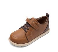 DREAM PAIRS Zapatos de vestir para niños, zapatillas informales Oxfords para uniformes escolares formales para niños pequeños y niños pequeños, marrón, 25 EU
