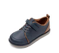 DREAM PAIRS Zapatos de vestir para niños, zapatillas informales Oxfords para uniformes escolares formales para niños pequeños y niños pequeños, marine, 26.5 EU