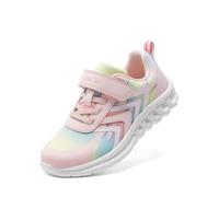 DREAM PAIRS Zapatos deportivos para niños y niñas, para correr, atléticos, escolares, transpirables, ligeros para niños pequeños y grandes, Rosa, 33 EU