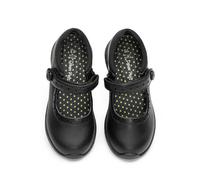 DREAM PAIRS - Zapatos escolares para niñas, zapatos planos Mary Jane, cómodos para niñas y niños pequeños, Negro -, 22.0 cm