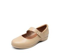 DREAM PAIRS Zapatos Planos Mujer Mary Jane Bilarinas Comodos Elegentes,Size 37,Desnudo,SDFA2407W,Size 37,Desnudo,SDFA2407W
