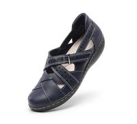 DREAM PAIRS Zapatos Planos Verano Sandalias Mujer Mary Jane,Size 40,Armada,DWUMLS2508