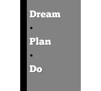 Dream • Plan • Do Motivational Goal Tracker Notebook - Unlock Your Mind's Headquarters