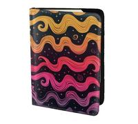 Dream Plant - Funda para pasaporte de viaje, funda de piel, accesorios esenciales de viaje para equipaje, Forma de rayas curvas, Talla única, Contemporáneo