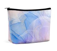 Dream Purple Marble Bolsa de Maquillaje Elegante Unicornio Bolsa de Maquillaje de Viaje, Bolsa de Maquillaje de Cuero PU, Bolsa de cosméticos para Bolso, Bolsa de Aseo portátil, Bolsas de Maquillaje