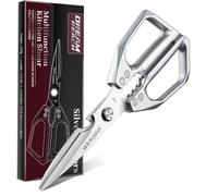 Dream Reach Tijeras de cocina blancas individuales con mango ergonómico