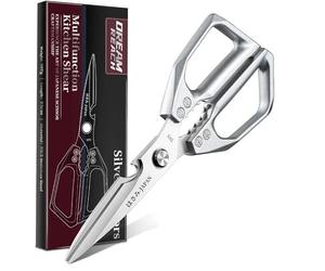 Dream Reach Tijeras de cocina blancas individuales con mango ergonómico