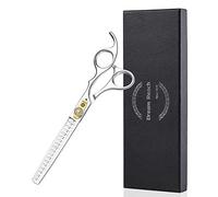 Dream Reach Tijeras peluquería canina - Tijeras chunker profesionales de 7 pulgadas, de acero inoxidable 440C japonés para cortar pelo de perros y gatos, con tasa de adelgazamiento del 30% al 35%