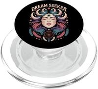 Dream Seeker Moon Magic Stars Mystic Woman Plumas PopSockets PopGrip para MagSafe