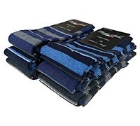 DREAM SOCKS 6 PAR calcetines LARGOS de algodón elástico para HOMBRE, 100% Made in Italy, varios surtidos (41-46, 6 X Set. WINTER LINES)