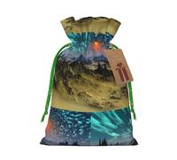 Dream Space Sky Star - Bolsa de Navidad, regalo de Halloween, cesta con cordón, regalo de boda, fiesta