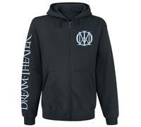 Dream Theater Distance Over Time Hombre Capucha con Cremallera Negro XL