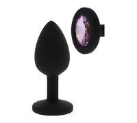 Dream Toys All Time Favorites Tapón de diamante de silicona Black 7 cm