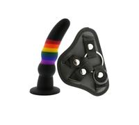 Dream Toys Colourful Love Correa En Consolador Sólido 19 cm