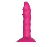 Dream Toys Essentials Plug Torcido Con Ventosa Pink 17 cm