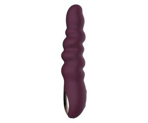 Dream Toys Essentials Ribbed Vibrador de potencia Purple 21,5 cm