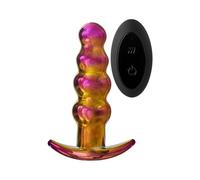 Dream Toys Glamour Glass Enchufe de vibración remoto Multicolor 14 cm