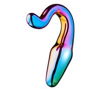 Dream Toys Glamour Glass Sleek Tail Anal Plug Multicolor 10,5 cm