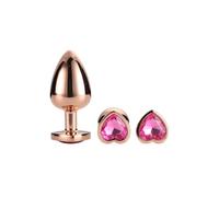 Dream Toys Gleaming Love Rose Gold Juego de enchufes 9,5 cm