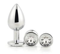 Dream Toys Gleaming Love Silver Juego de enchufes 9,5 cm