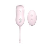 Dream Toys Huevo Vibrador Remoto Kitty Pleaser Recargable Rosa 140 gr