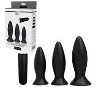 Dream Toys Kit 4 Piezas Booty Cone Recargable Negro 300 gr