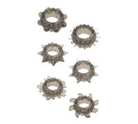 Dream Toys Menzstuff 6Pc Conjunto de anillos estirables Black 3,4 cm