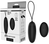 Dream Toys Pleasure Huevos remotos y oscuros Pleaser Black 8,9 cm