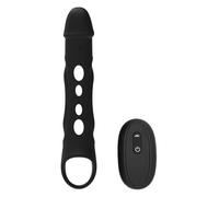 Dream Toys Ramrod Extensor vibratorio con control remoto Black 26 cm