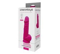 Dream Toys Real Consolador de amor con bolas Fuchsia 22 cm