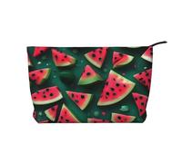 Dream Watermelon - Bolsa de cosméticos de pana con cierre de cremallera, adecuada para viajes, camping y uso diario