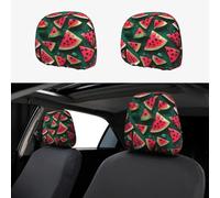 Dream Watermelon - Juego de 2 fundas para reposacabezas de coche, duraderas y elásticas, adecuadas para reposacabezas de coche o camión, fácil de instalar.