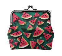 Dream Watermelon - Monedero pequeño para mujer, rectangular, con cierre de beso, tamaño de bolsillo, mini monedero para mujer