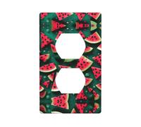 Dream Watermelon - Placa de pared dúplex para receptáculo, tamaño estándar de 1 banda, policarbonato termoplástico.