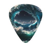 Dream Wave - Púas de guitarra en tamaños finos, medianos y gruesos, juego de 12 piezas, adecuadas para guitarra eléctrica y varios instrumentos