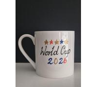 Dreamair Taza de porcelana fina pintada a mano de la Copa del Mundo de 1 pinta