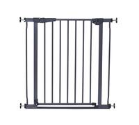 Dreambaby Advance - Puerta de Seguridad para bebés de Altura Baja con Cierre automático, se Adapta a Aberturas de 75 a 81 cm de Ancho y 76 cm de Alto, Color Gris