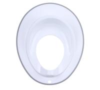 Dreambaby Asiento de entrenamiento para inodoro contorneado antideslizante, unisex, seguro para niños pequeños, entrenamiento para orinal en el baño, hogar y viajes (blanco/gris)
